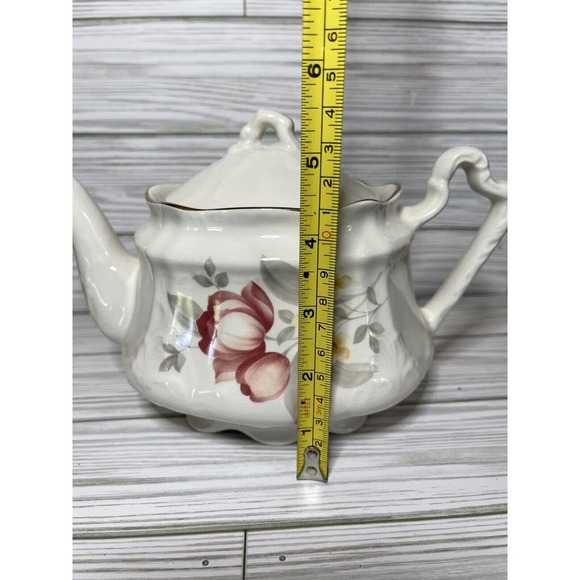 Vintage Arthur Wood (England) Floral Teapot with Gold Gilding 6102 AS IS READ! - Picture 11 of 11